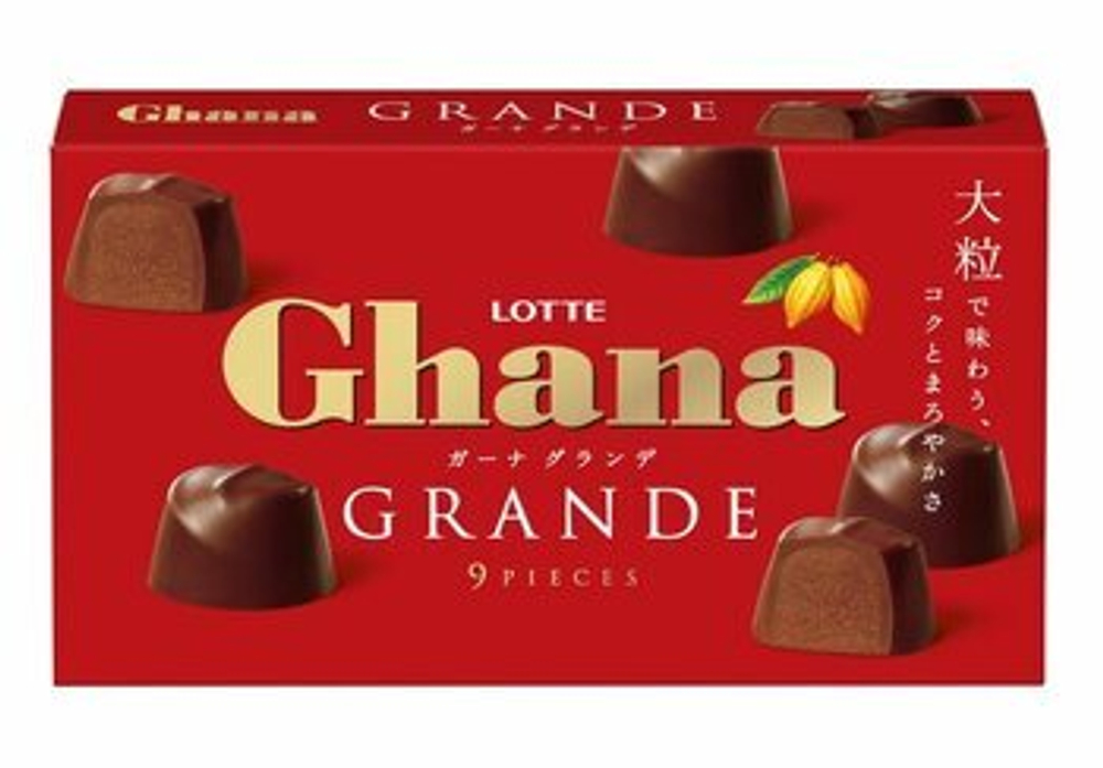 Шоколадные конфеты Ghana Lotte, 9шт 69,3 гр