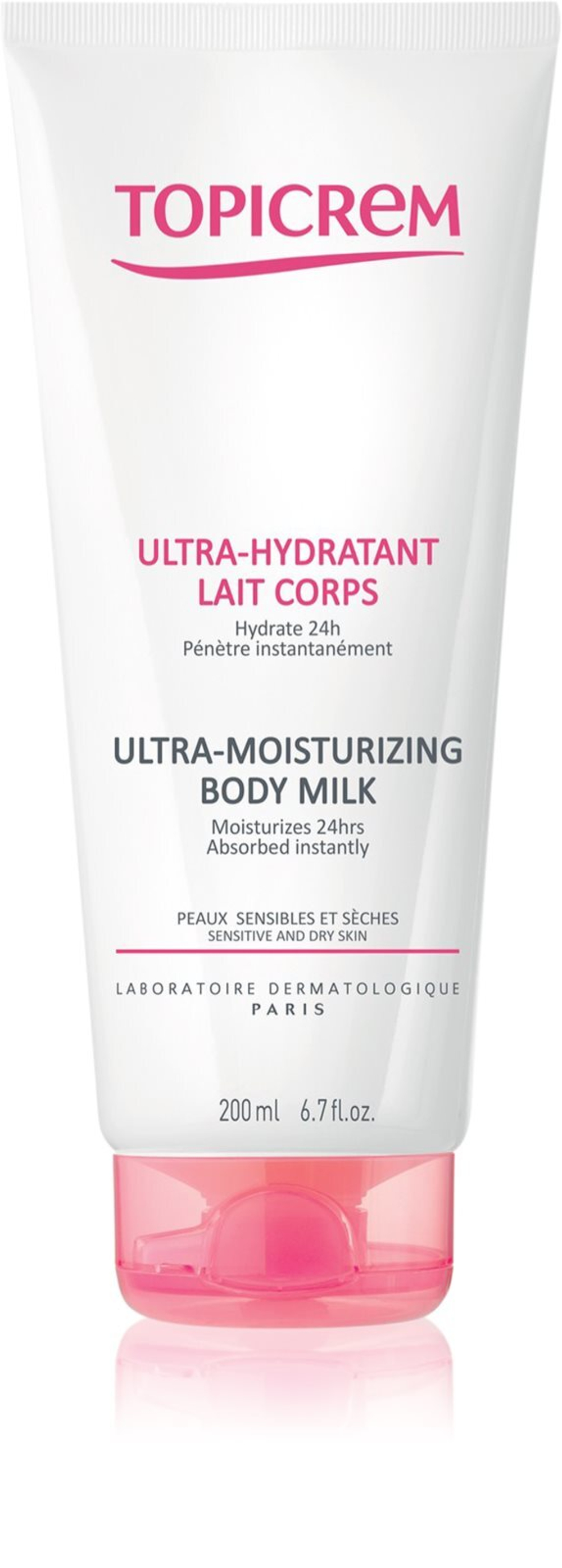 Topicrem UH BODY Ultra-Moisturizing Body Milk - глубоко увлажняющее молочко для тела для сухой и чувствительной кожи /   200  ml  / GTIN 3700281702361