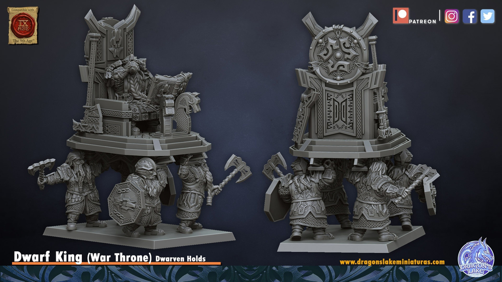 Dwarf King on Throne