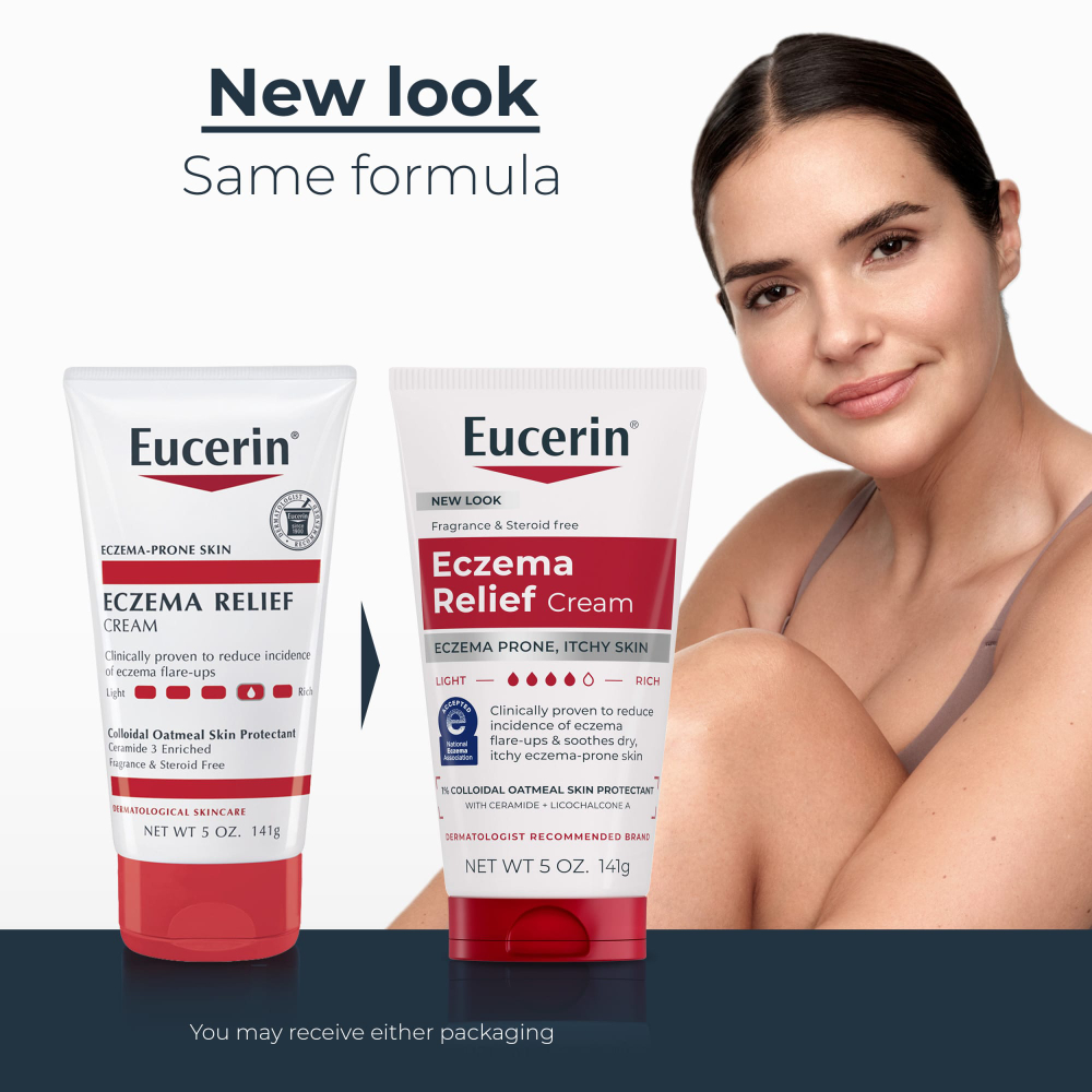 Eucerin, Крем от экземы, без отдушек, 141 г (5 унций)