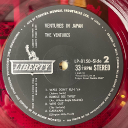 Винтажная виниловая пластинка LP The Ventures In Japan (Japan 1967) (Obi) (Red Wax Vinyl)