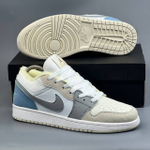 Кроссовки Nike Jordan 1 Aqua на меху #395 (бел.)