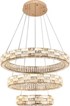 Люстра подвесная LED 150W 2800К-6500К 4014/03/03PLS золото Gabbana Stilfort