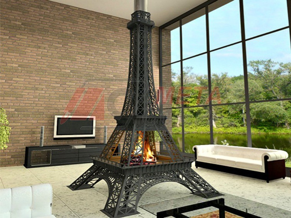 Уличный камин Париж