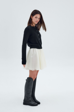 Кардиган из шерсти и кашемира черный