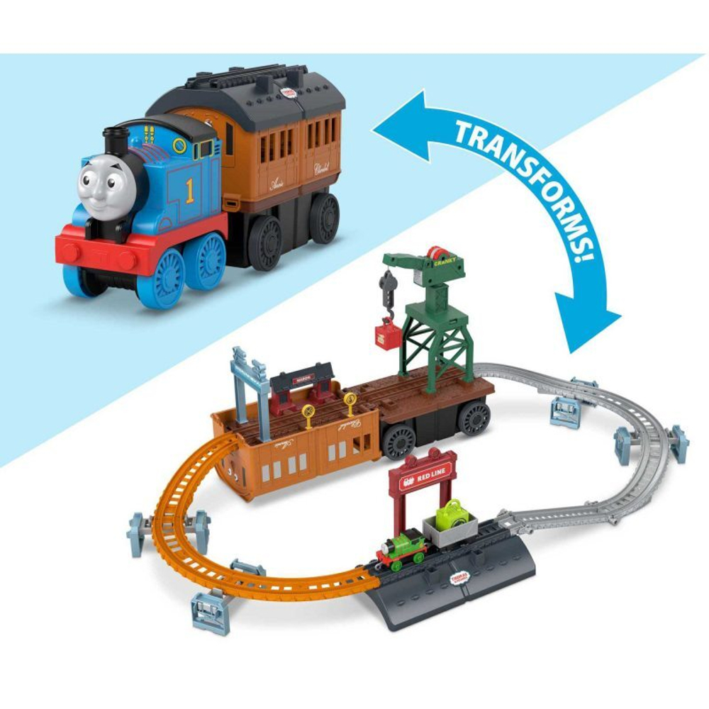 Fisher-Price Thomas and Friends - Tomek Transformation Extendable Set 2in1 + Piotr GXH08 Locomotive