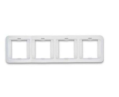 Рамка 4-м Mimoza горизонт. бел. Makel 22039