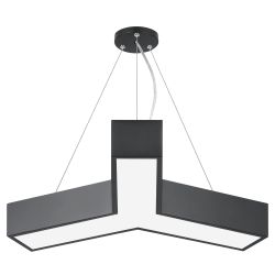 Светильник LED ЭРА Geometria SPO-141-B-40K-028 Igrek 28Вт 4000K 1900Лм IP40 600*80 черный подвесной драйвер внутри