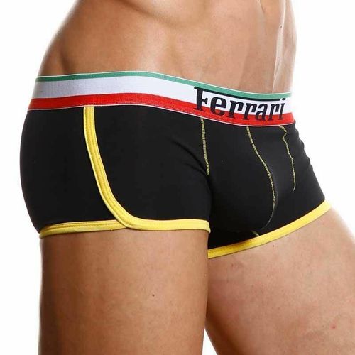 Мужские трусы хипсы черные Ferrari Black