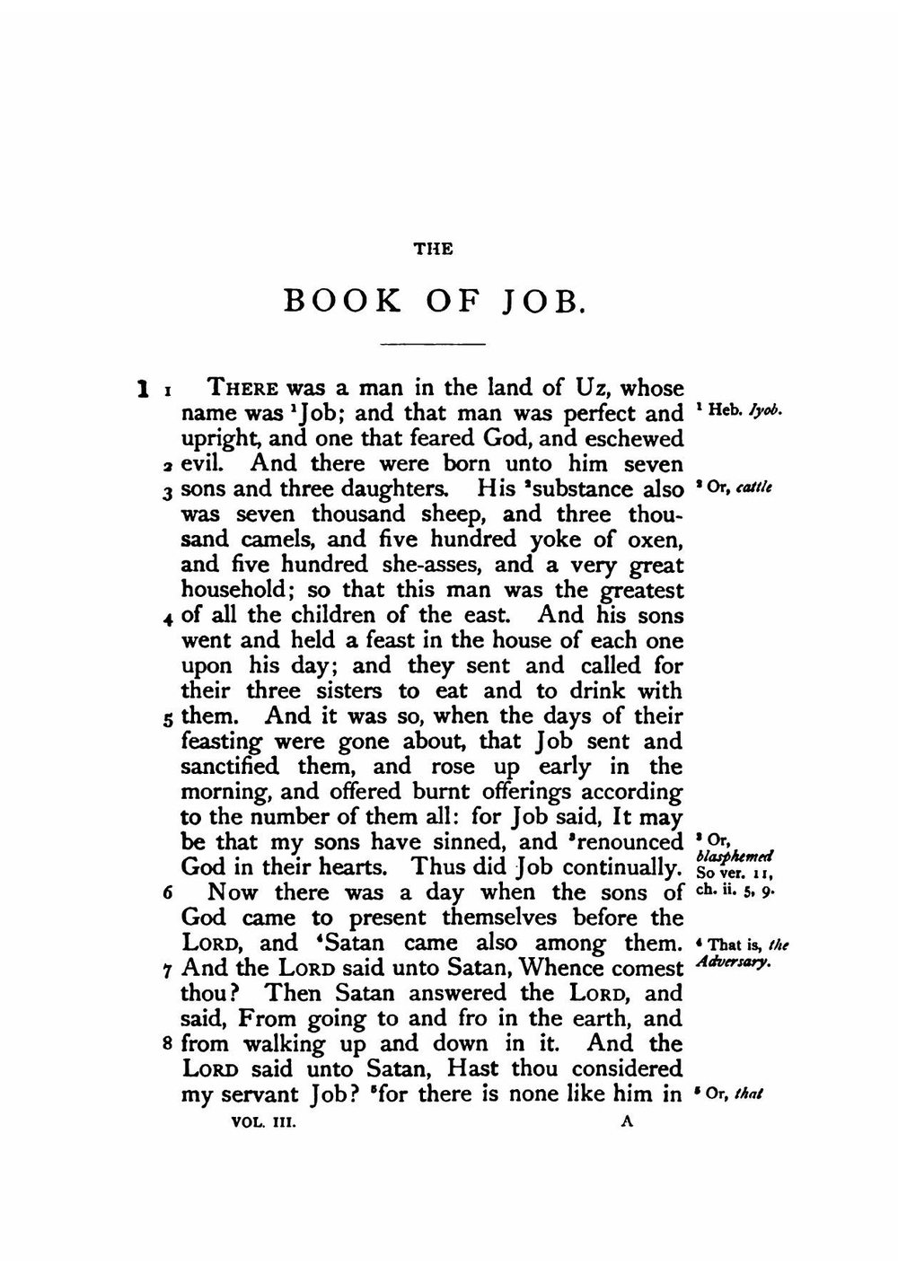 The Holy Bible, Containing the Old and New Testaments. The Old Testament. Vol. III. | Universities of Oxford and Cambridge
