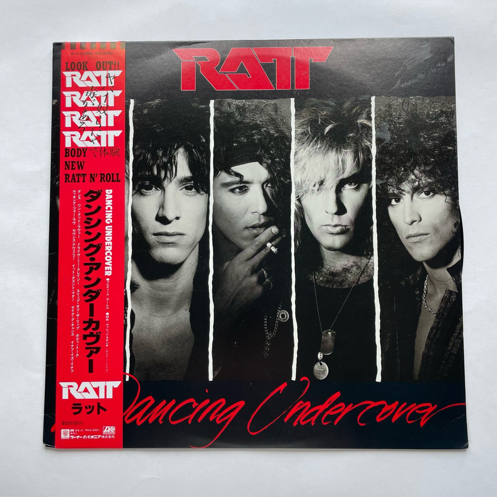 Винтажная виниловая пластинка LP Ratt Dancing Undercover (Япония 1986) (Оби)