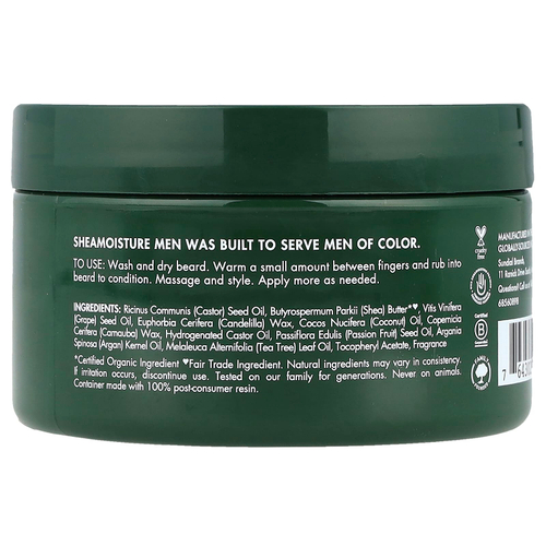 SheaMoisture, Для мужчин, бальзам для бороды, масло маракуйи и масло ши, 113 г (4 унции)