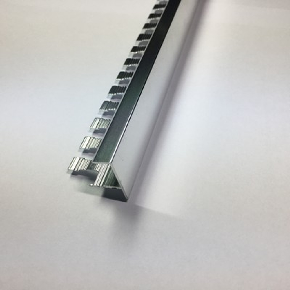 АЛТПг 12мм "DO-1" 2,7м Серебро глянец окантов. гиб. анод. алюм.