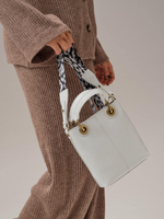 Сумка кожаная кросс-боди Deboro 30347 белый