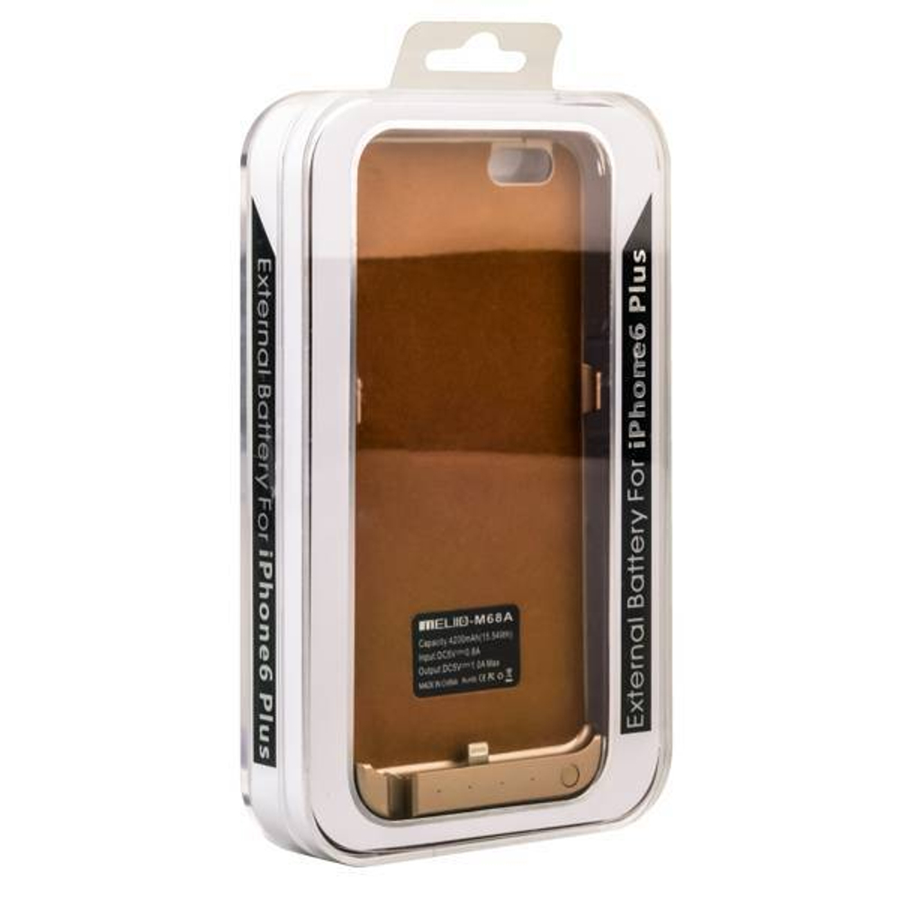 Аккумулятор-чехол внешний Meliid Power Bank Case для Apple iPhone 6s Plus/ 6 Plus (5.5) 4200 mAh золотой