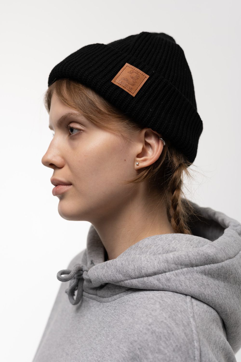 Шапка Асфальт "ЗАЛЕСЬЕ - Лес" Черная