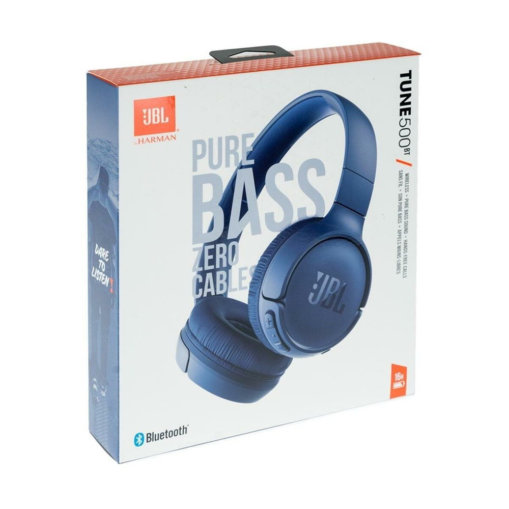 Наушники накладные Bluetooth JBL Tune 500BT Blue (JBLT500BTBLU)