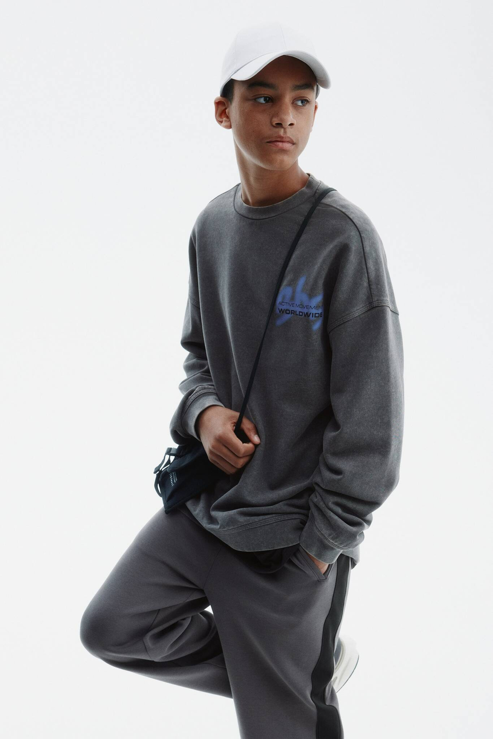 H&M Спортивная толстовка, серый