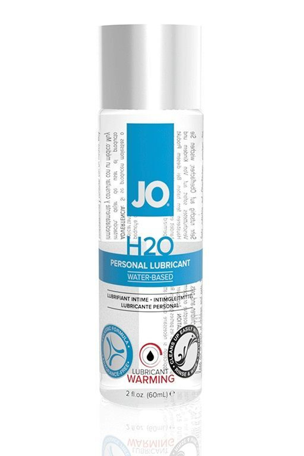 Согревающий лубрикант на водной основе JO Personal Lubricant H2O Warming - 60 мл.