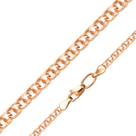 Цепь из красного золота (плетение бисмарк) Артикул: 21-2703-050-1110-19