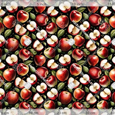 Сочные яблоки на чёрном 1 by Лиса Алиса 349 DPI