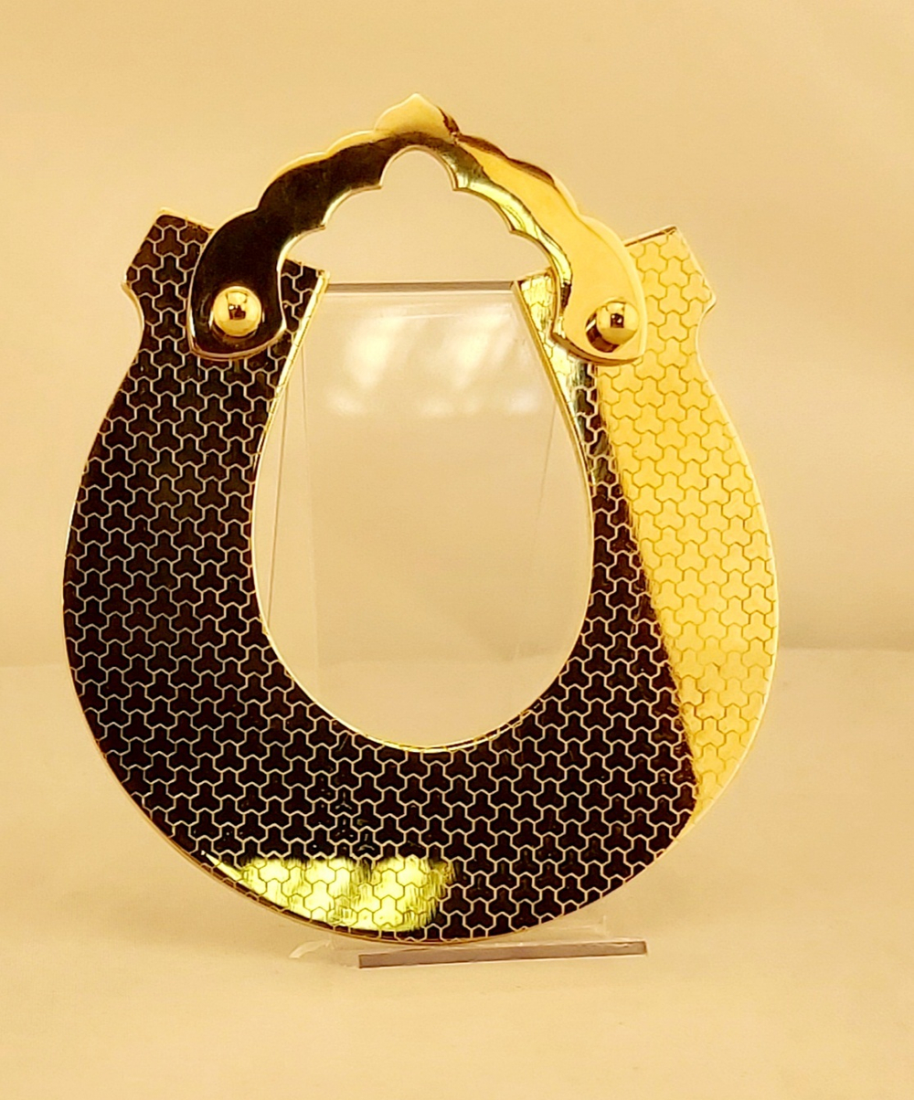 Подкова сувенирная с фианитами "На удачу" (Златоуст)