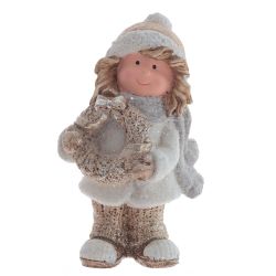 GAEM Фигурка декоративная "Мальчик/Девочка", L8 W6 H14,5 см, 2в.