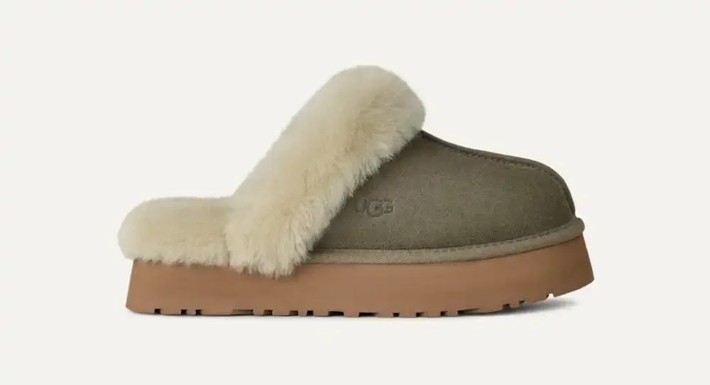 UGG Тапочки Zapatillas Disquette, зеленый