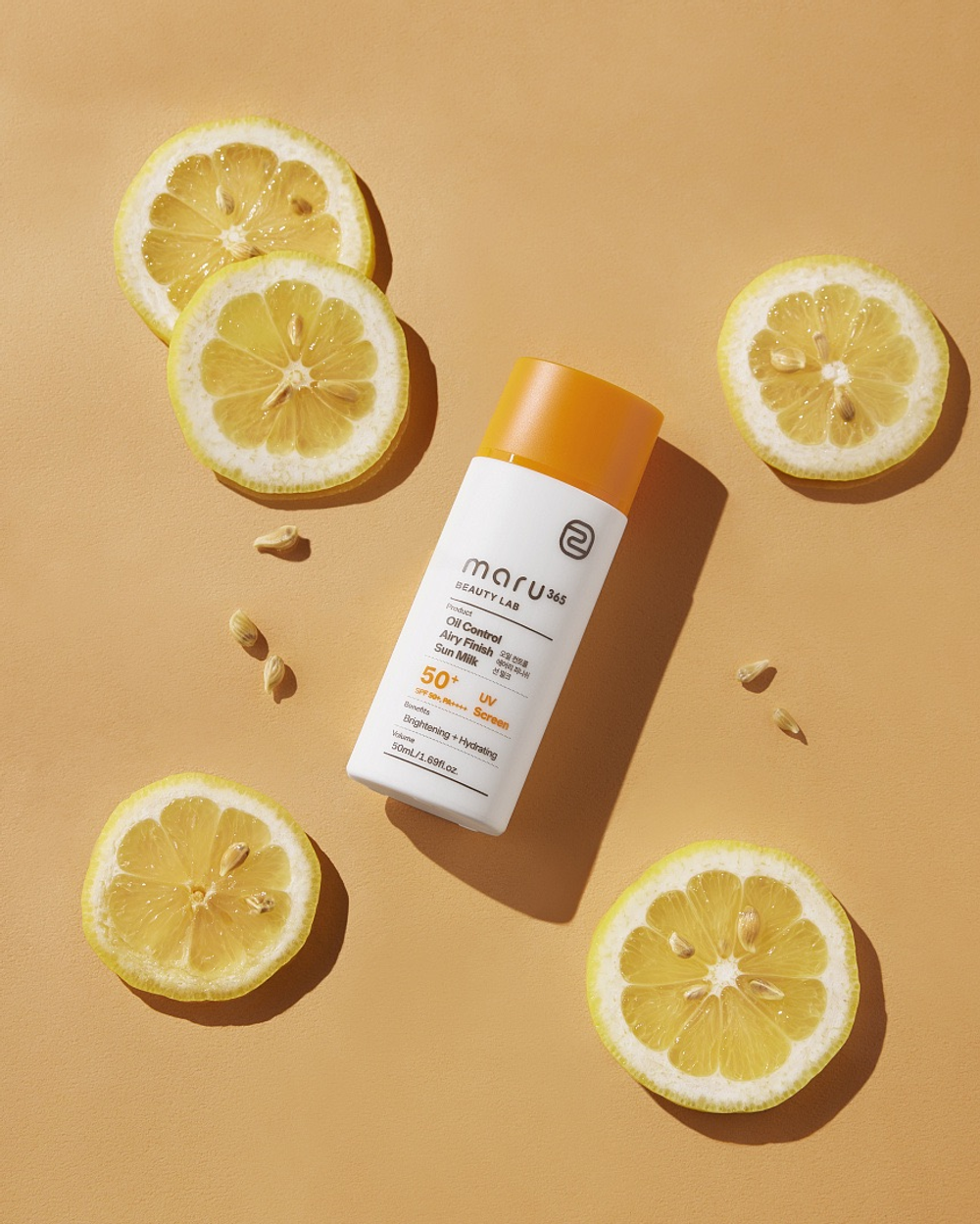 MARU365 BeautyLab Oil Control Airy Finish Sun Milk Spf 50ml Лёгкое солнцезащитное молочко с матирующим эффектом создано специально для жирной, комбинированной и склонной к блеску кожи 50 мл