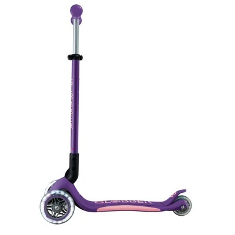 Самокат Globber Primo Foldable Plus Lights V2 фиолетовый