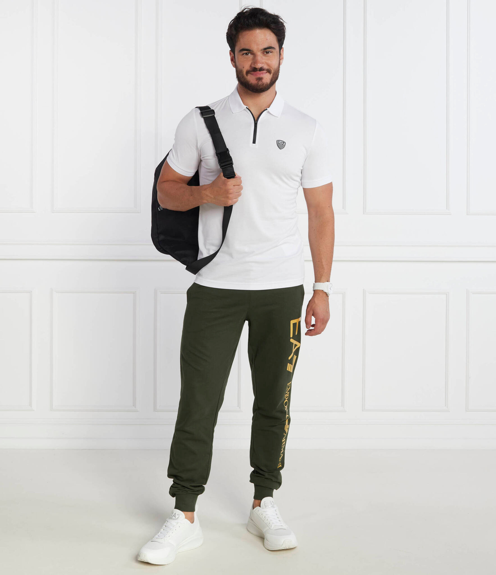 Поло EA7 - белый(8NPF13 PJRGZ)