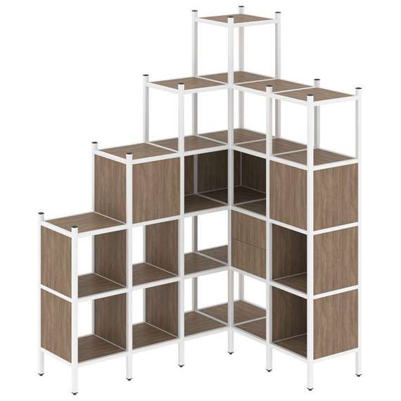 Лофт Угловой внутренний стеллаж VR.L-44  1694*1278*2280