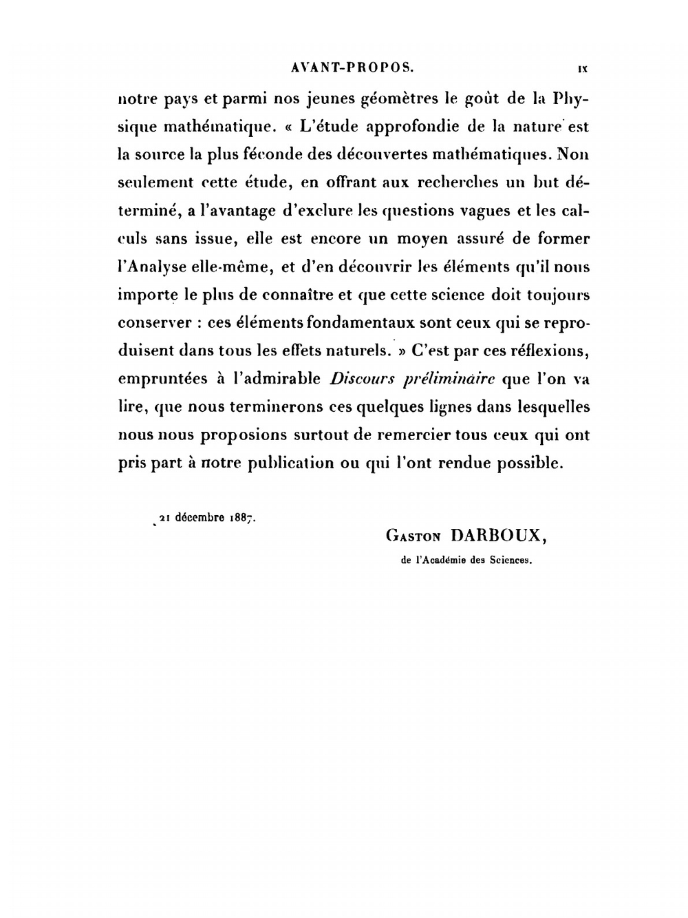 OEuvres De Fourier. Théorie Analytique De La Chaleur. Tome 1 | Gaston Darboux