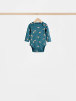 Боди с длинным рукавом для малышей Next N27-269, 7 шт., Молочный, Серый, Синий