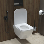 Унитаз подвесной безободковый IDDIS TORRDSEi25 "Torr" безободковый, сиденье дюропласт, микролифт