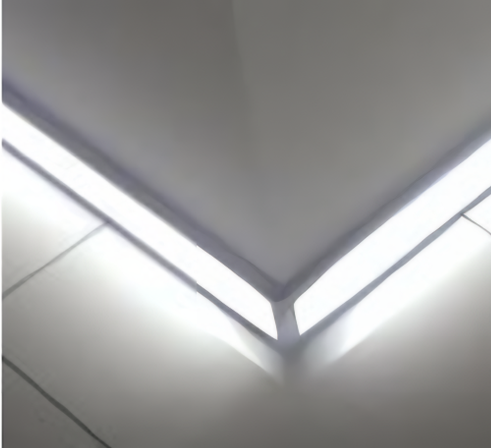 Алюминиевый плинтус прямоугольной формы для светодиодной подсветки