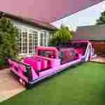 Коммерческая надувная полоса препятствий «Аква-Неон», 18×3×4 м