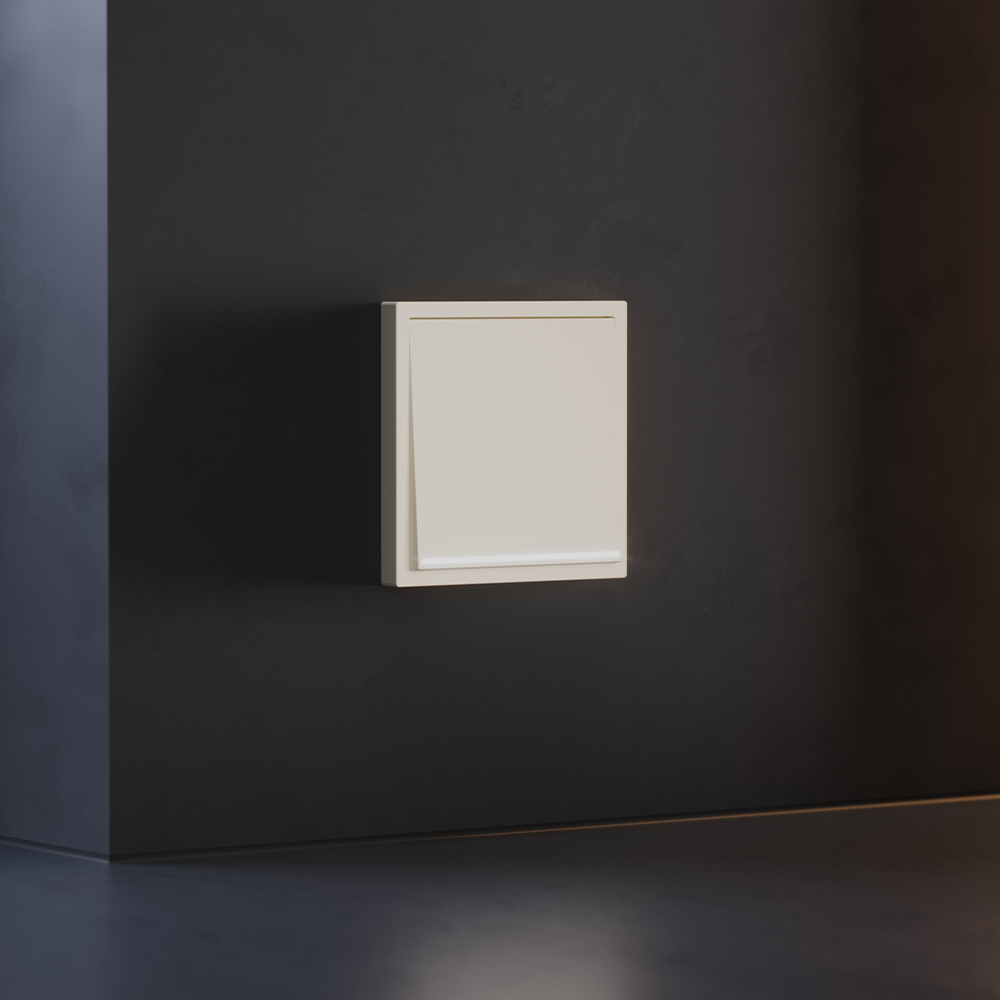 Клавиша для выключателя/переключателя одноклавишного с подсветкой, S70 (хлопок)