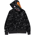 A Bathing Ape Color Camo Shark Wide Fit Full Zip Double Худи черный