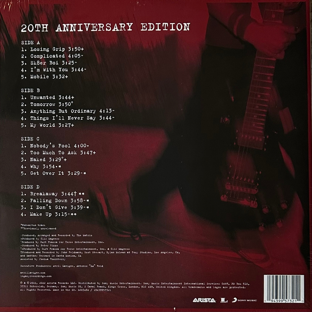 Avril Lavigne - Let Go 2LP (Европа 2023г.)