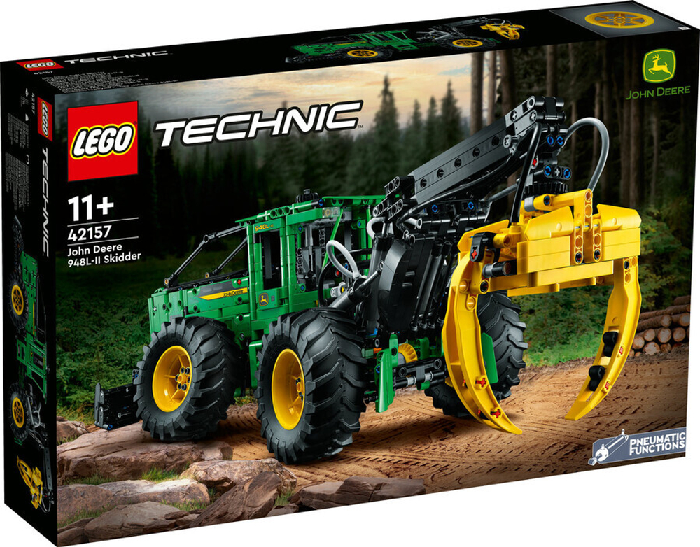 Конструктор LEGO Technic 42157 Трелевочный трактор John Deere 948L-II