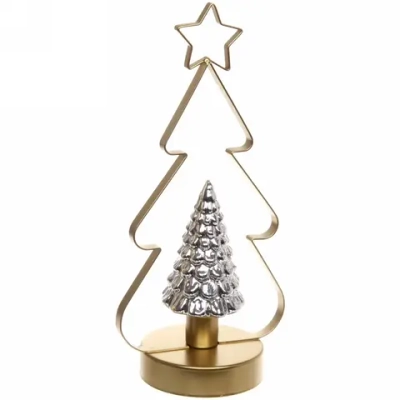 Сувенир с подсветкой «Волшебная ёлочка» 15*32 см, золото