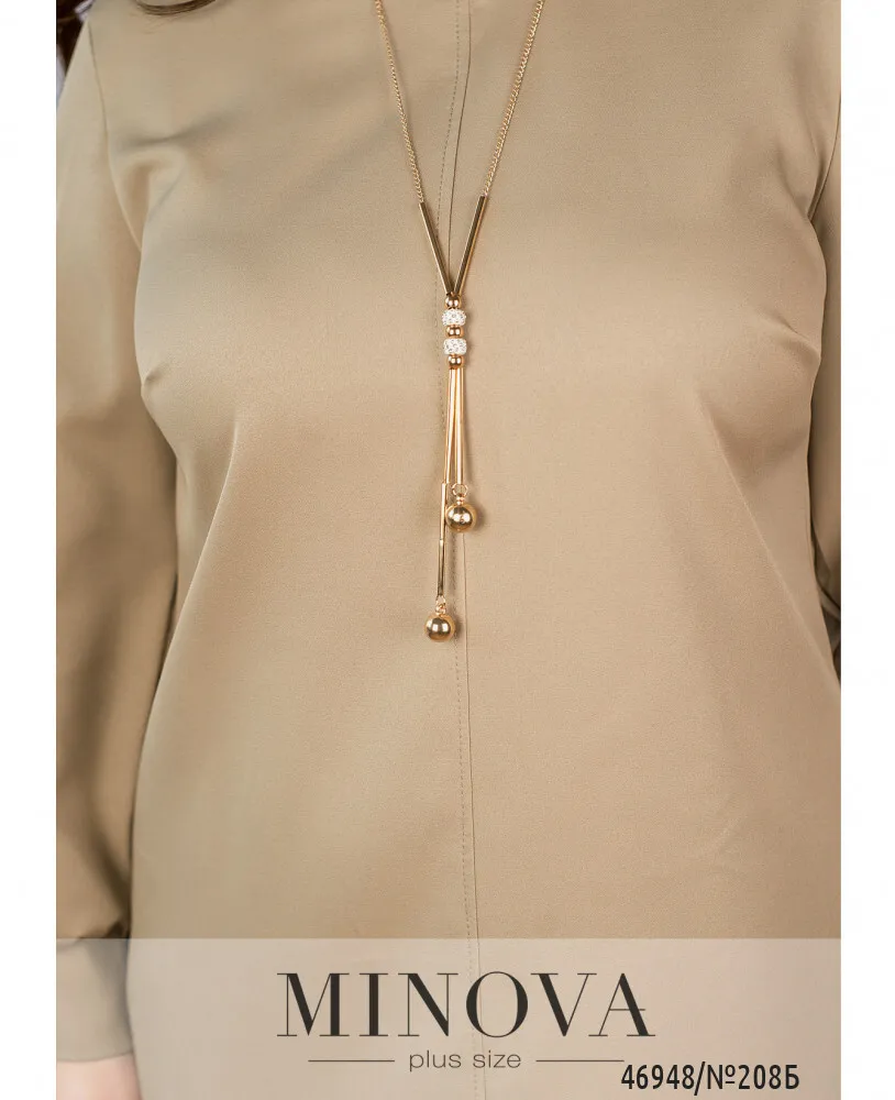 Платье 208Б-бежевый Minova