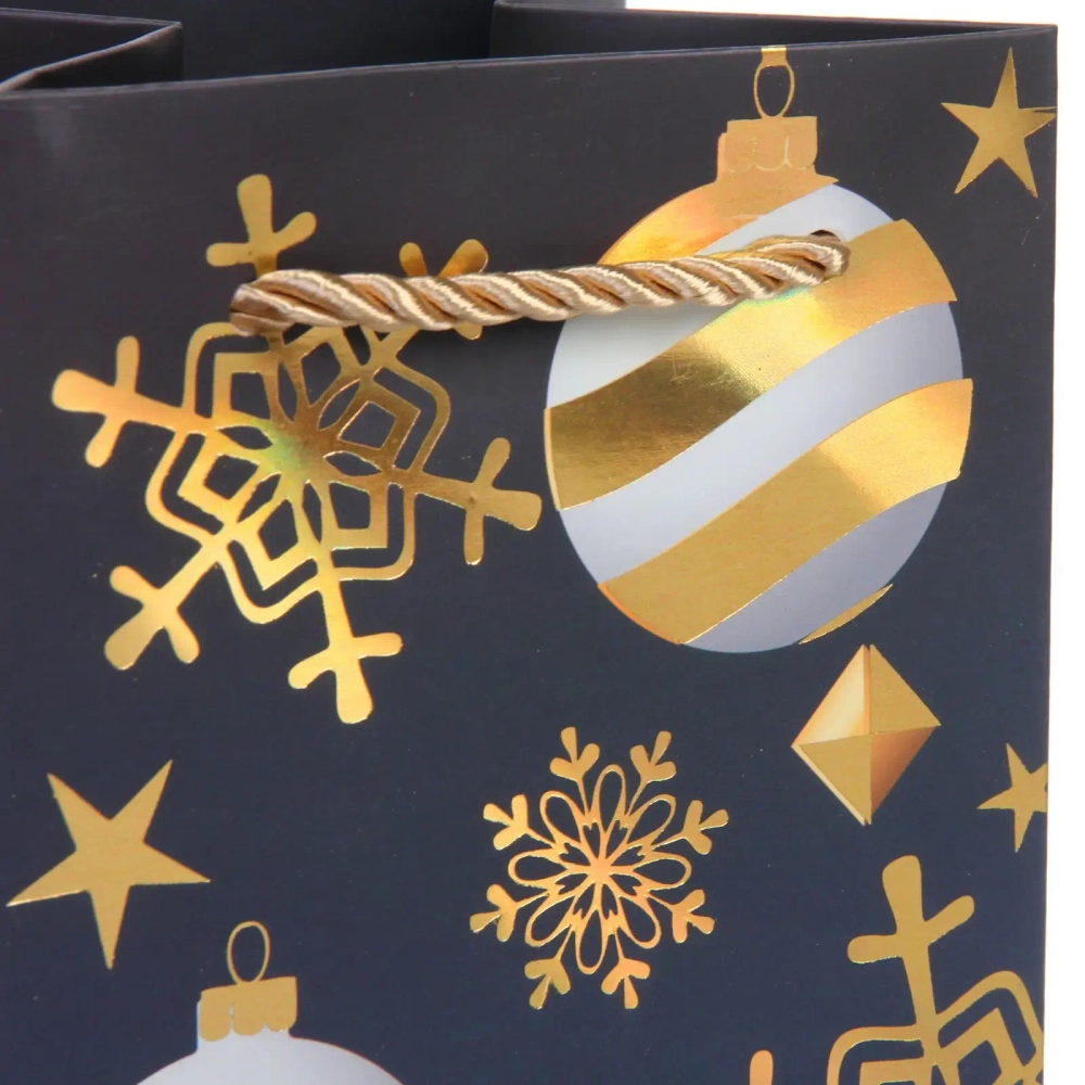 Пакет под бутылку «Сказочная зима» 11*38*11 см, микс