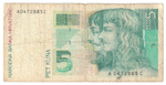 Croatia, 5 Kuna, 1993, F