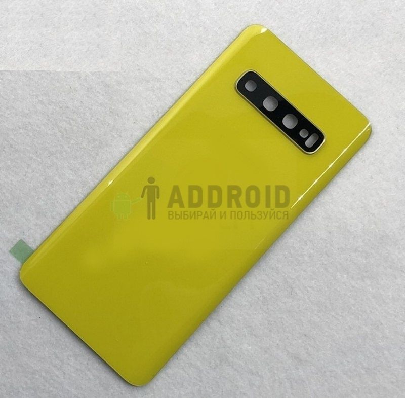 Задняя крышка для Samsung Galaxy S10 Plus желтая