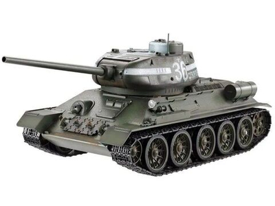 Радиоуправляемый танк Taigen T34-85 1/16 с дымом и звуковыми эффектами, 2.4G V3, высокая детализация, металлические компоненты