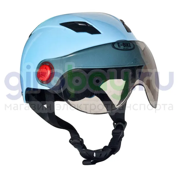 Шлем открытый Helmet (голубой) фото №1