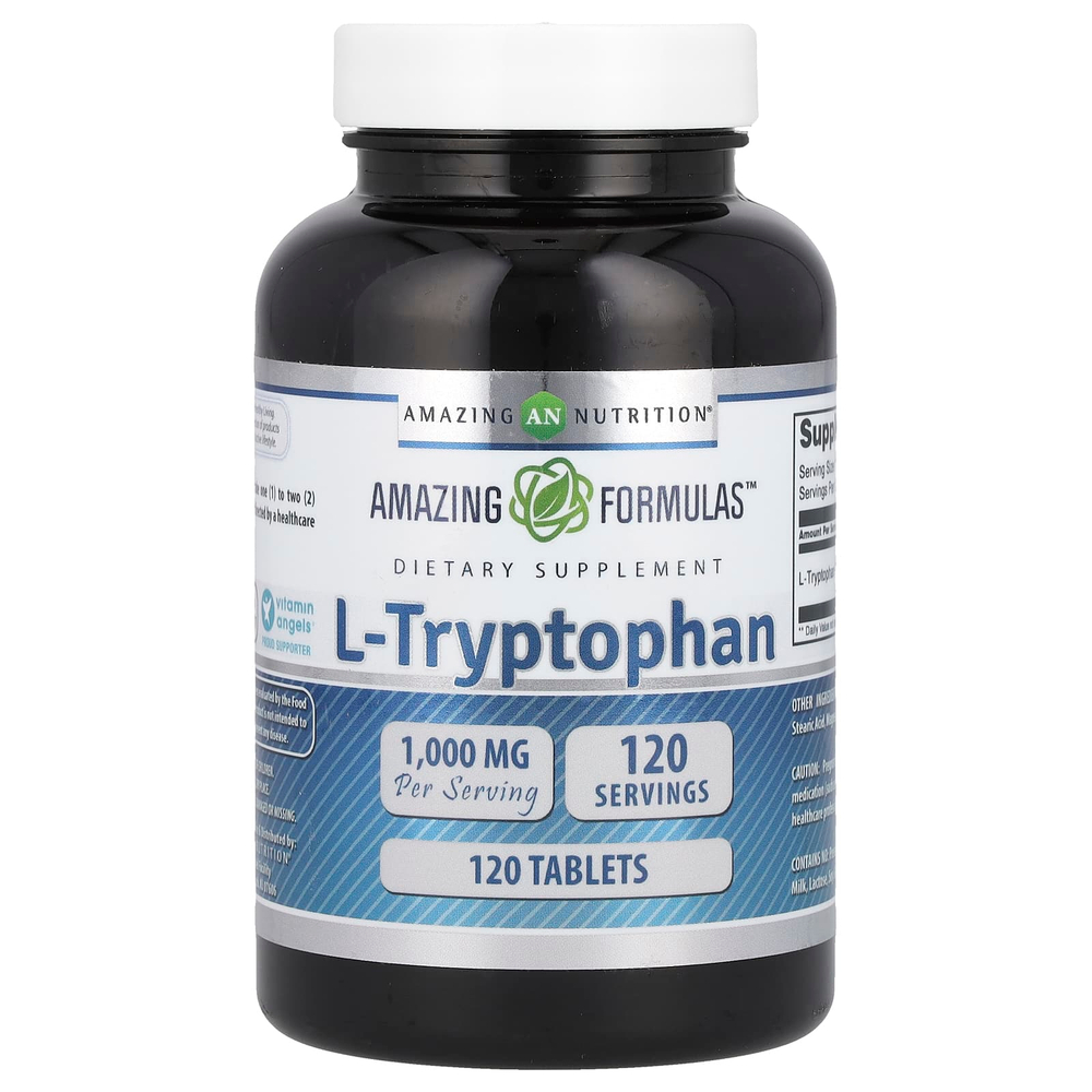 Amazing Nutrition, L-триптофан, 1000 мг, 120 таблеток