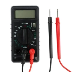 Мультиметр Тундра "мини", DT-182, ACV/DCV, DCA, 200-200 МОм, проверка батареек 1.5 и 9V
